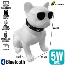 Caixa de Som Bluetooth 5W Dog XC-CH-10M X-Cell - Branco